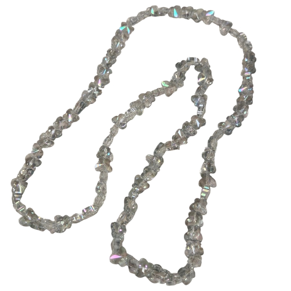 100pc Clear Crystal Beads for Crafting (10mm) iridescent